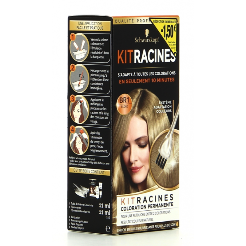 Schwarzkopf - Kit Racines - Coloration Racines Permanente - Blond BR1